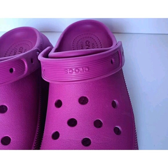 Crocs Platform Crush Iconic Comfort Clog Shoes Size 8 Men's 10 Women Pink - Picture 8 of 8